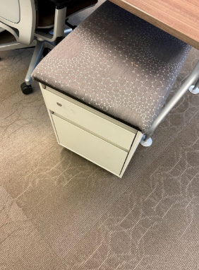 MOBILE PED -BF W GRAY CUSHION TOP