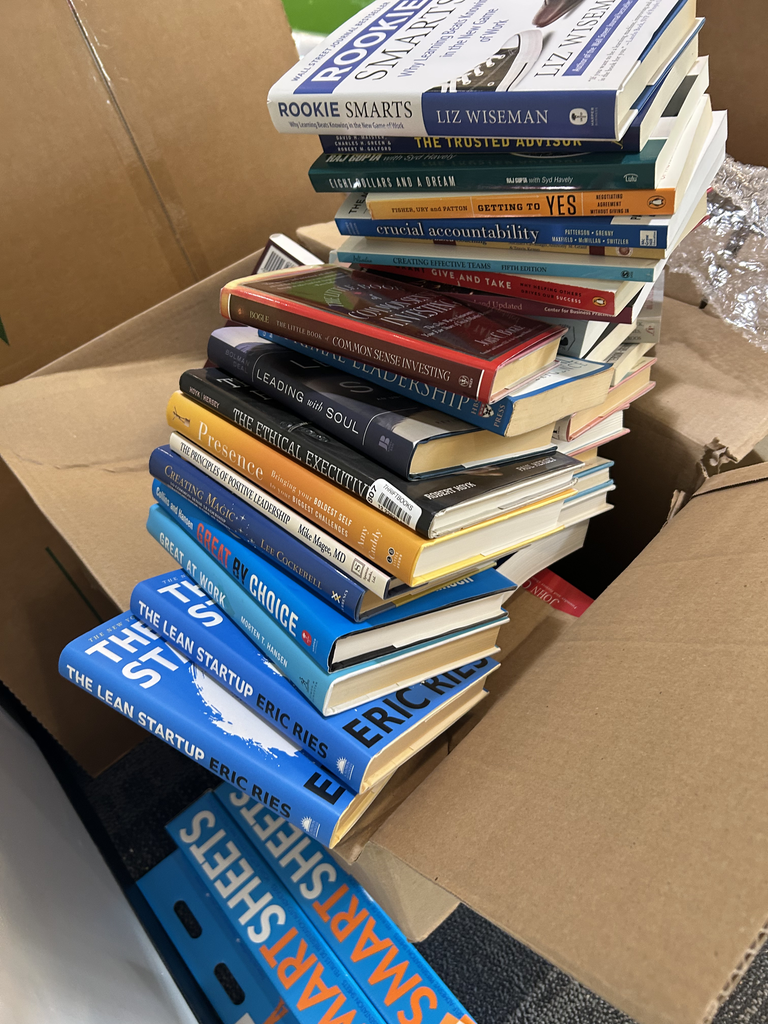 boxes of books