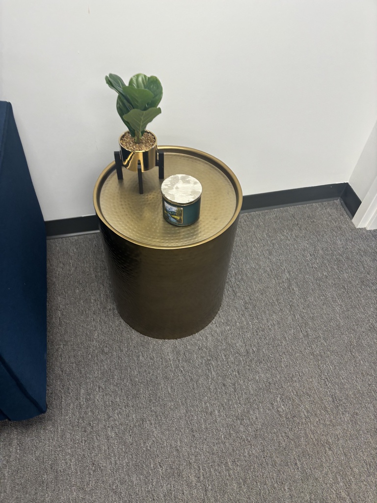 Circular side table