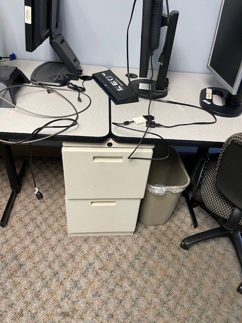 Black Base Training Table - Fixed Leg 8'