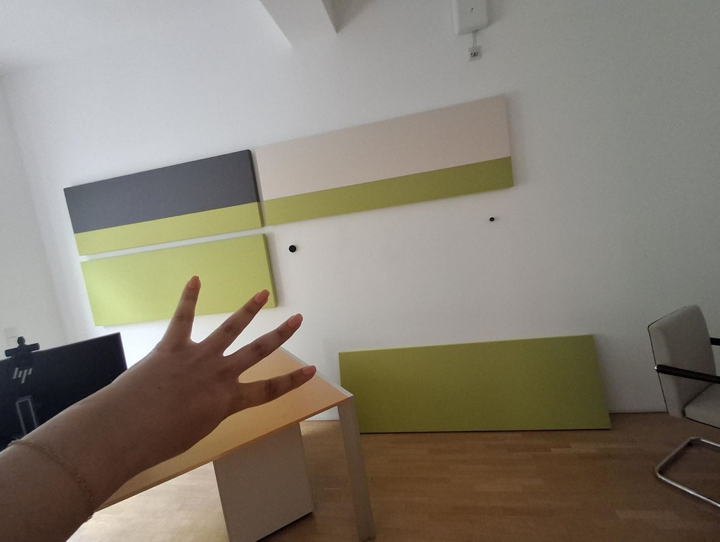 Wall Panel - Green &amp; White