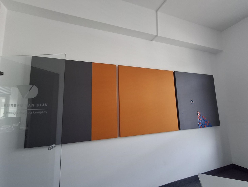 Wall Panel - Orange &amp; Grey