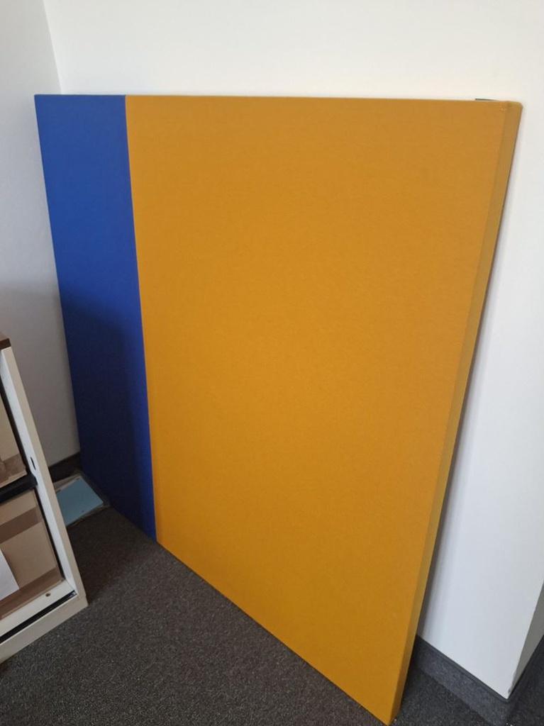 Wall panel orange blue