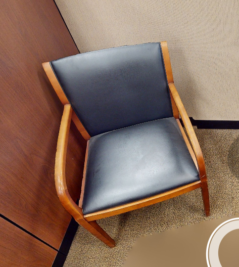 Black guest chair