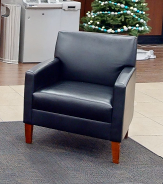 Black lounge chair