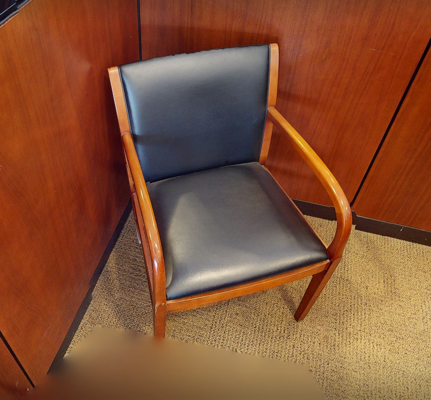 Black guest chair