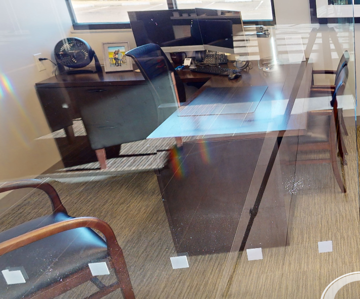 L-shaped desk