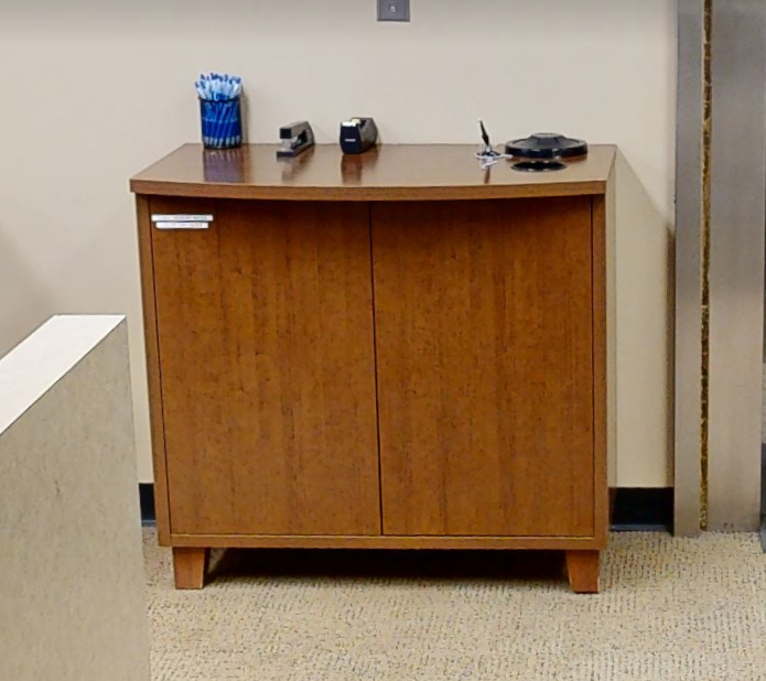 2 door wood cabinet