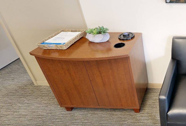 2 door wood cabinet
