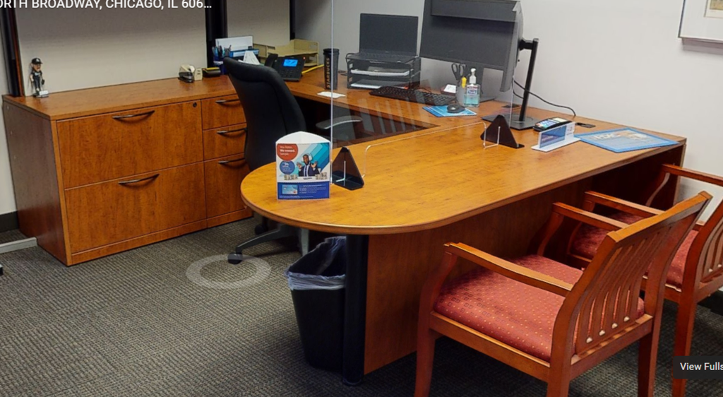 U-shaped desk