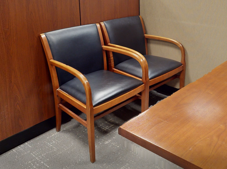 Black guest chair