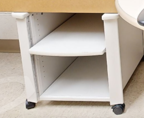 Small 2 tier mobile printer cart
