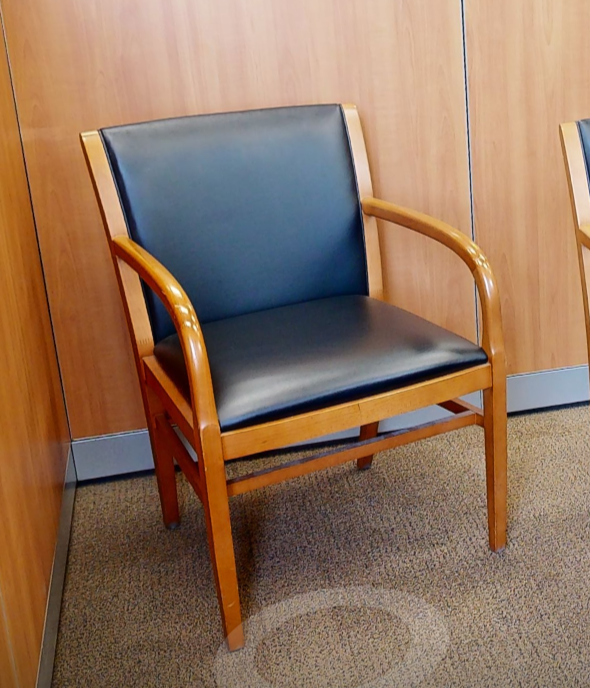 Black guest chair