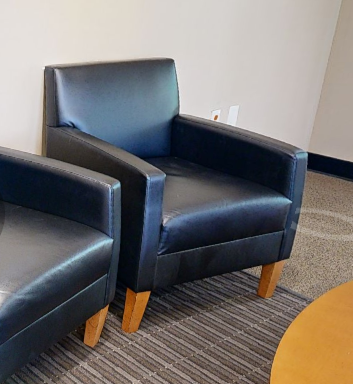 Black lounge chair