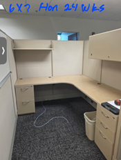 6x7' HON WORKSTATIONS