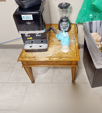 Square end table