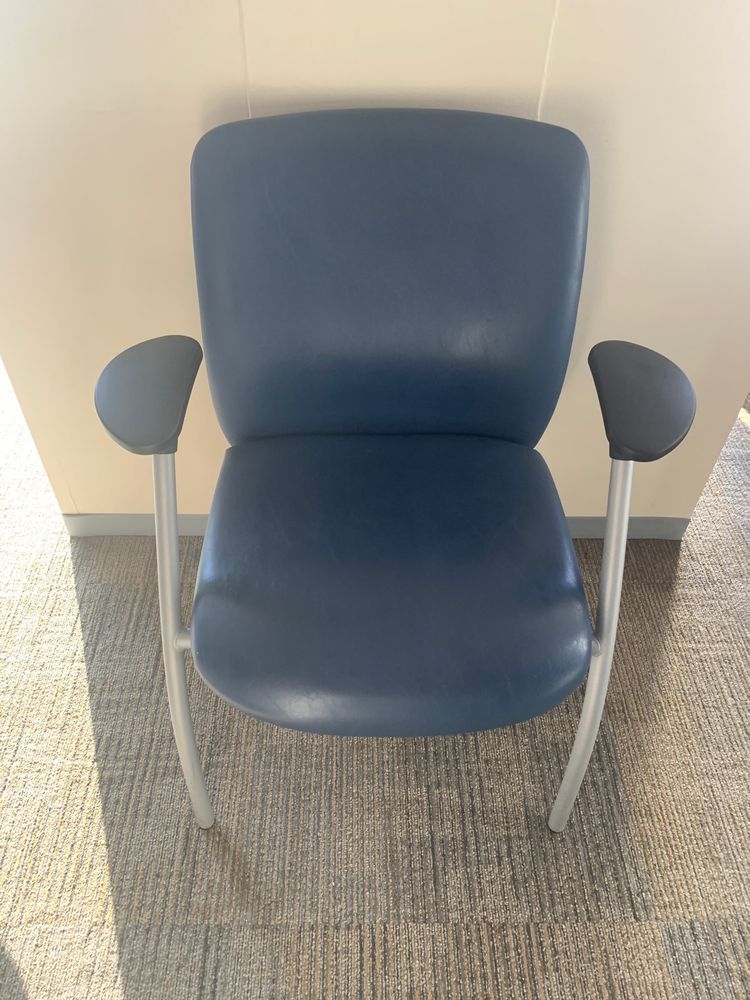 Blue side chair