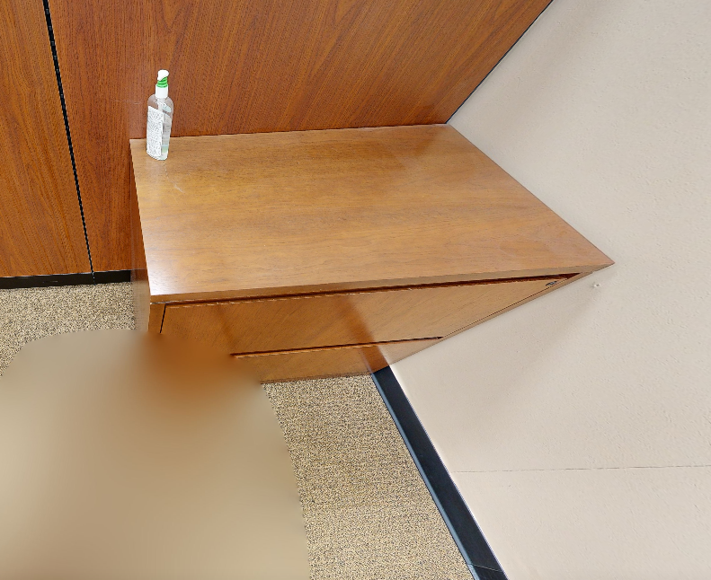 2D wood credenza