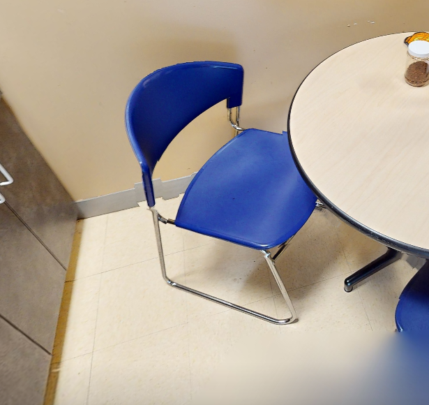 Blue Cafe chair