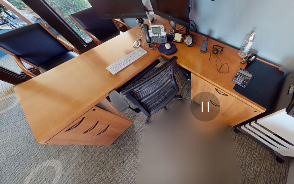 L-shaped desk