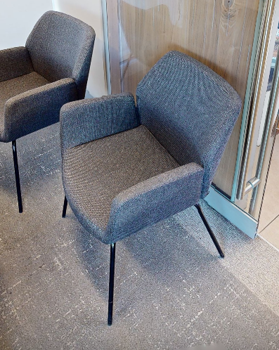 Grey guest chair