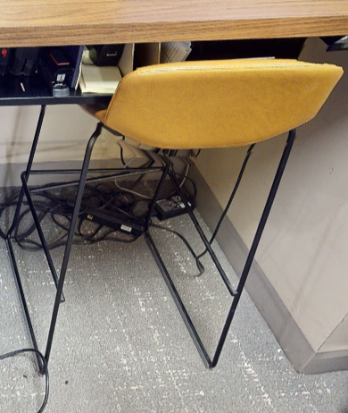 Gold barstool