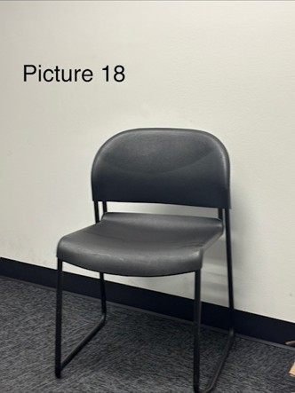 plastic desk chair