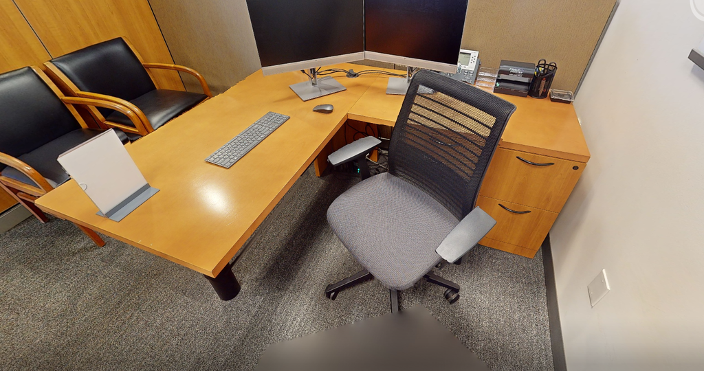 L-shaped desk