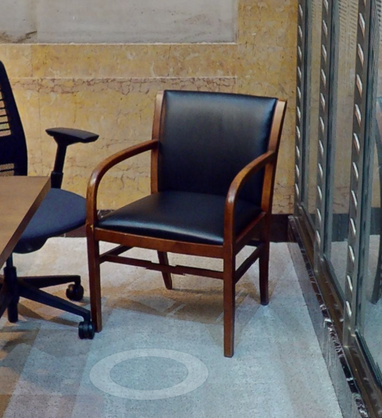 Black guest chair