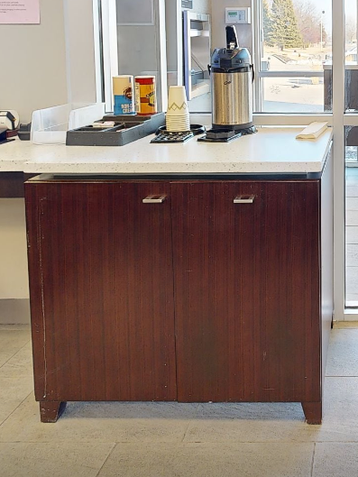 2-Door coffee cabinet
