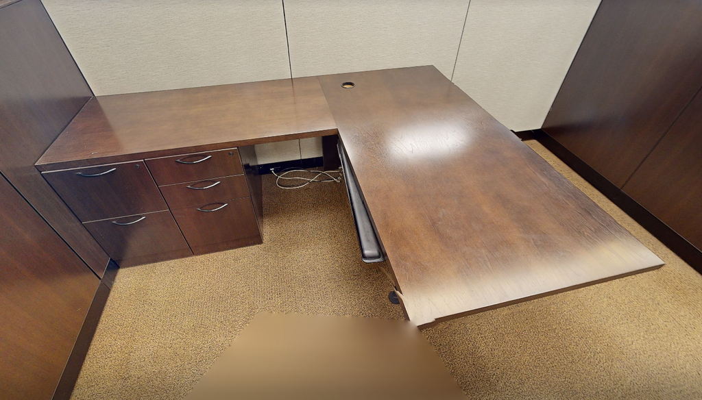 L-shaped desk