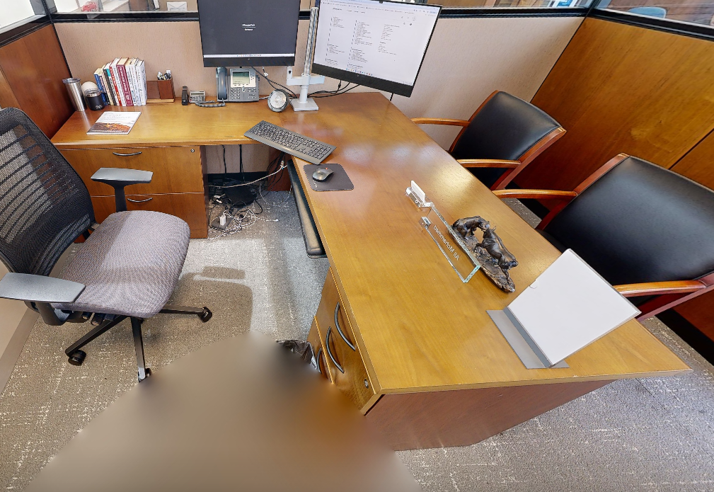 L-shaped desk
