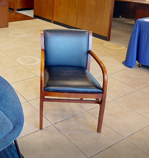 Black guest chair
