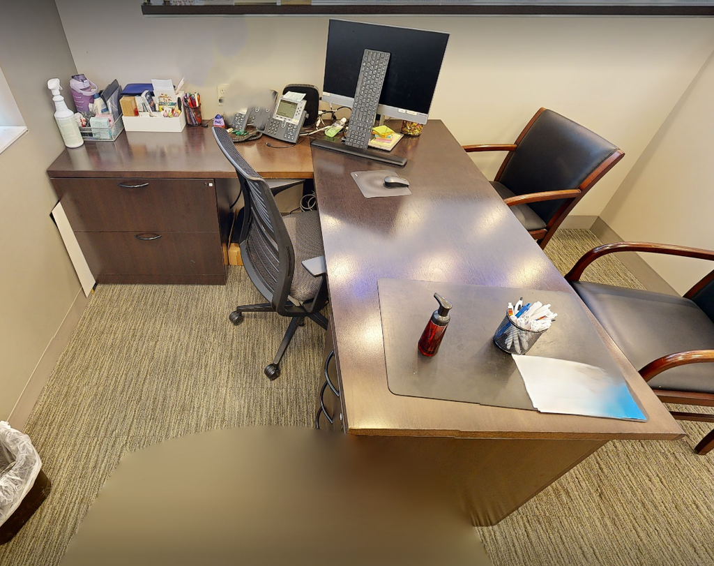 L-shaped desk