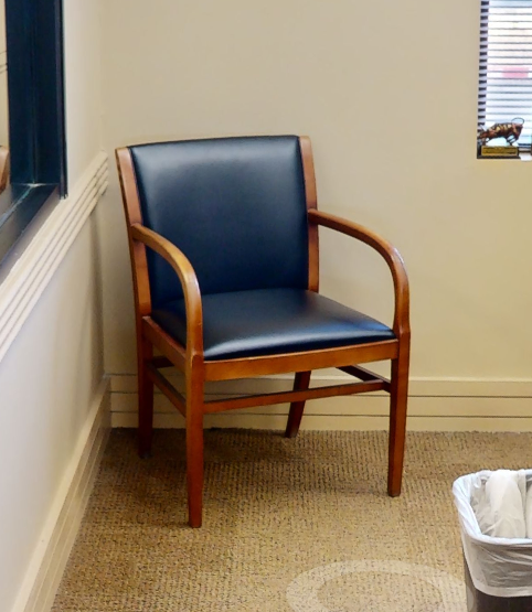 Black guest chair