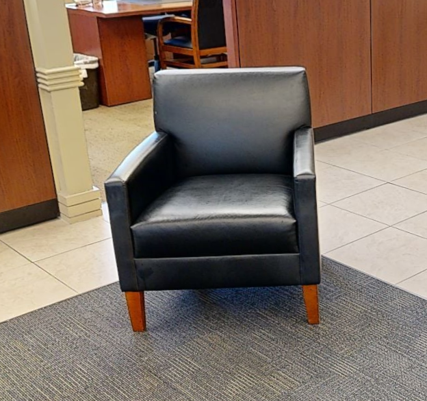 Black lounge chair