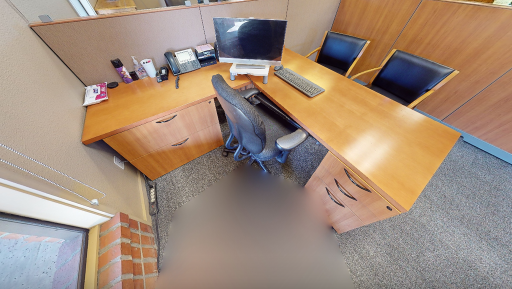 L-shaped desk