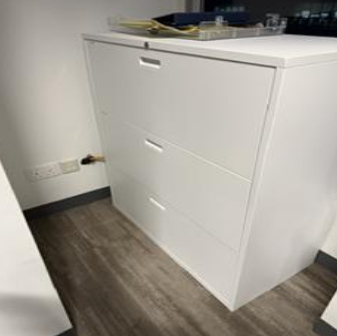 CABINET - 3 TIER (WHITE)