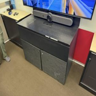 CABINET - 2 TIER (BLACK)