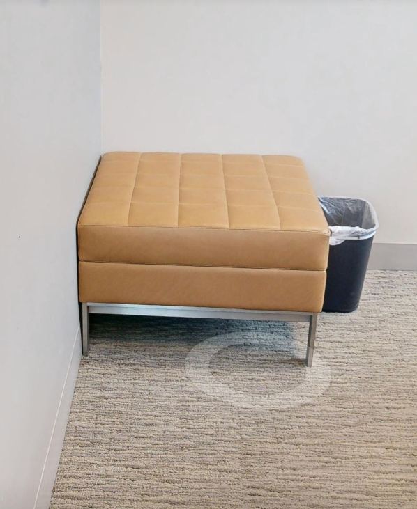 Gold ottoman