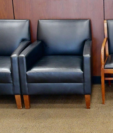 Black lounge chair