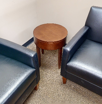 Round side table
