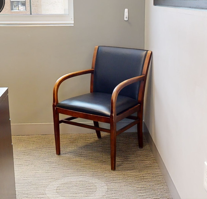 Black guest chair