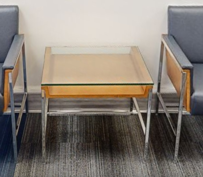 Square end table