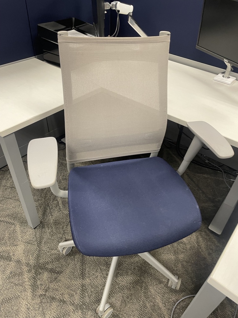 Grey Back Mesh Blue Seat SitOnIt Wit Chair