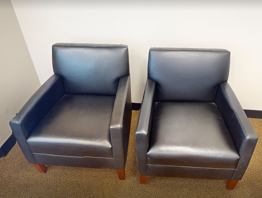 Black lounge chair