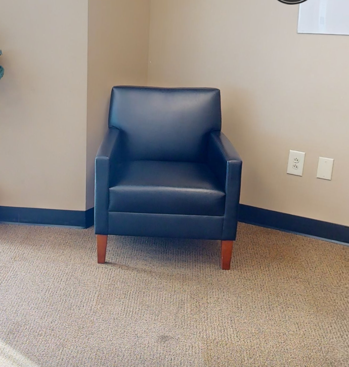Black lounge chair