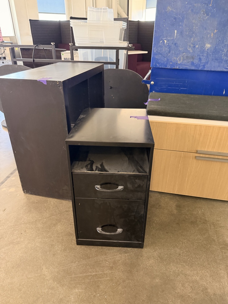 vertical filing cabinet with shelf