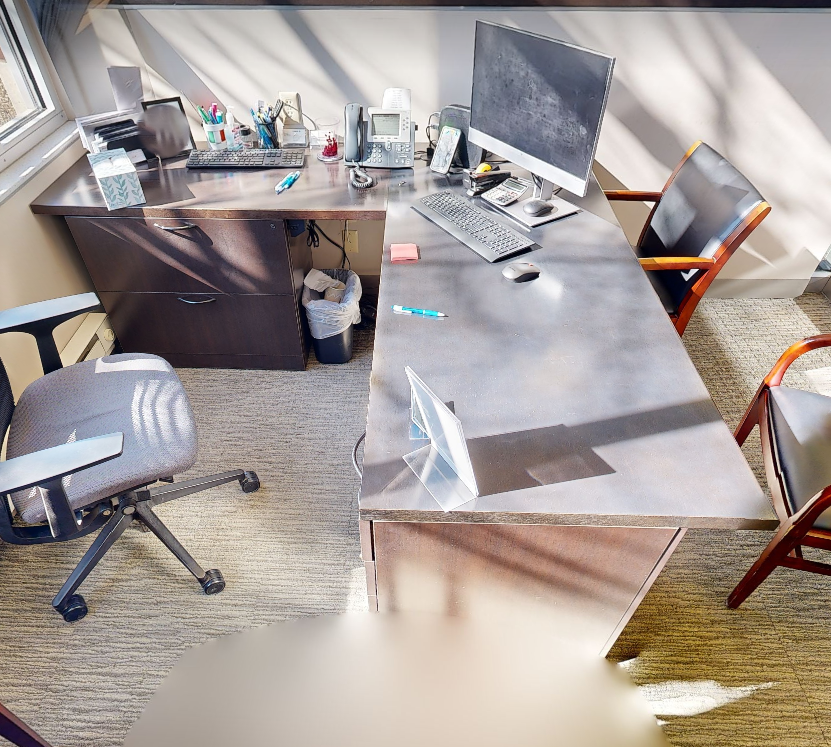 L-shaped desk