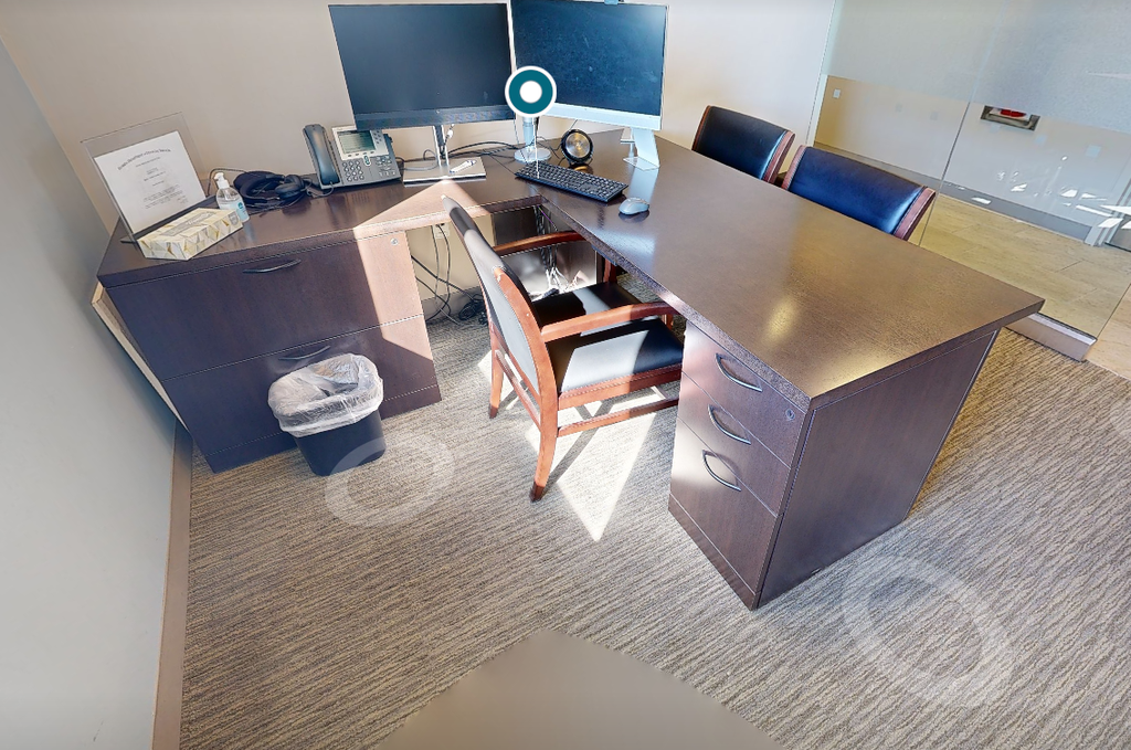 L-shaped desk